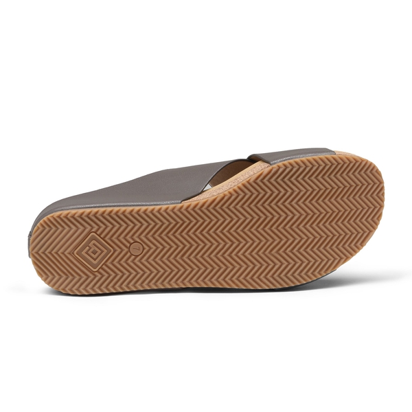 Platform Criss-Cross Flat Sandals - BROWN PU - 5